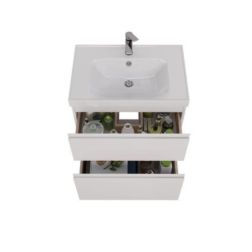 Тумба под раковину LeMark Veon LM01V70T 70х40 напольная цвет белый - фото 3