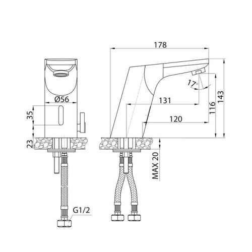 Смеситель IDDIS Pulse PULSBS1i86 на раковину хром - фото 2
