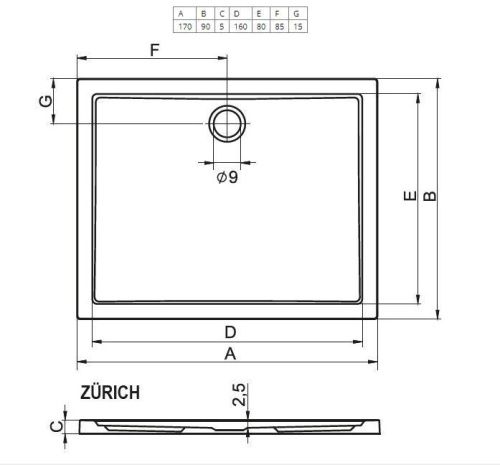Ванна акриловая Riho Rethink B104012005 160х70 пристенная прямоугольная - фото 2