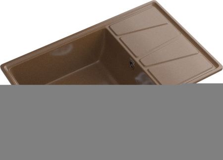 Кухонная мойка Granfest Vertex V-780L терракот 80х50 цвет коричневый поверхность матовая