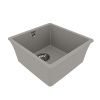 Кухонная мойка LeMark Sinara 400-u 9910063 40х40 цвет серый поверхность матовая
