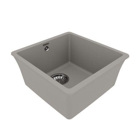 Кухонная мойка LeMark Sinara 400-u 9910063 40х40 цвет серый поверхность матовая