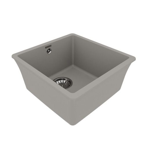 Кухонная мойка LeMark Sinara 400-u 9910063 40х40 цвет серый поверхность матовая - фото 2