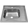 Кухонная мойка Melana 073 t L (*20) 60х60 цвет хром поверхность матовая