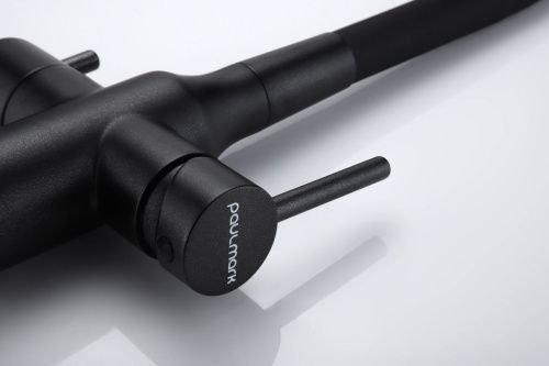 Смеситель для кухни Paulmark SALIX Sa213419-BLM на мойку черный - фото 2