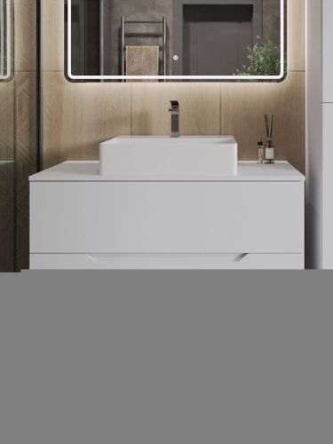 Тумба с раковиной Orange Line Li-100TuwMDF+B04-500W 100х50 - фото 3