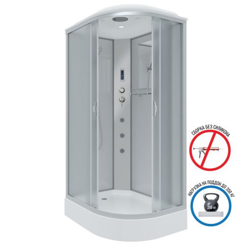 Душевая кабина Niagara Classic 33121423LF 120х80 асимметричная с крышей ориентация левая - фото 2