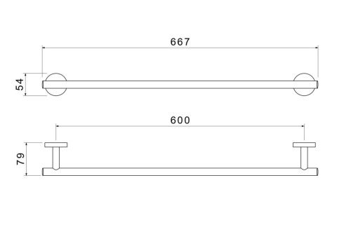 Полотенцедержатель Aquatek ОБЕРОН AQ4214MB - фото 3