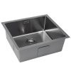 Кухонная мойка Grandex Aqua PROLINE 55 300206 55х45 цвет серый поверхность матовая