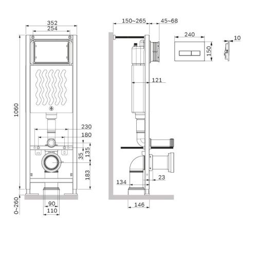 Инсталляция для унитаза Am.Pm ErgoFit I012711.0351 - фото 3