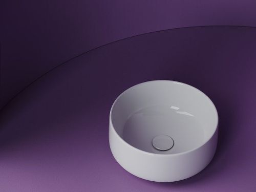 Раковина из сантехнического фарфора Ceramica Nova ELEMENT CN5047 40х40 накладная цвет белый без отверстий под смеситель - фото 3