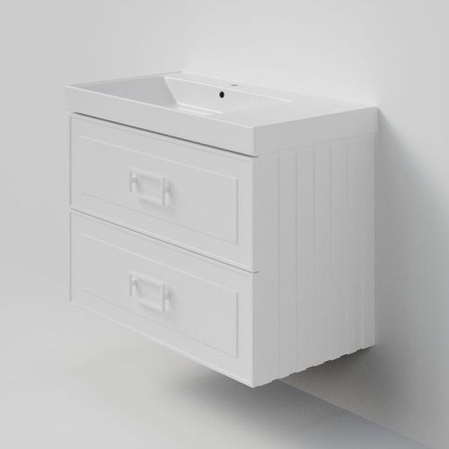 Тумба с раковиной La Fenice Cubo TWIN NFNC-01-CUB-B-90-2-2-90-2L 90х50 подвесная цвет белый - фото 2