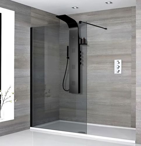 Душевая панель Cerutti SPA CT9254 настенная цвет черный - фото 4