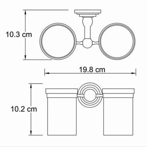 Стакан для зубных щеток WasserKRAFT 7328D - фото 5