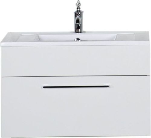 Тумба под раковину De Aqua Кубика 167076 80х40 подвесная цвет белый - фото 2