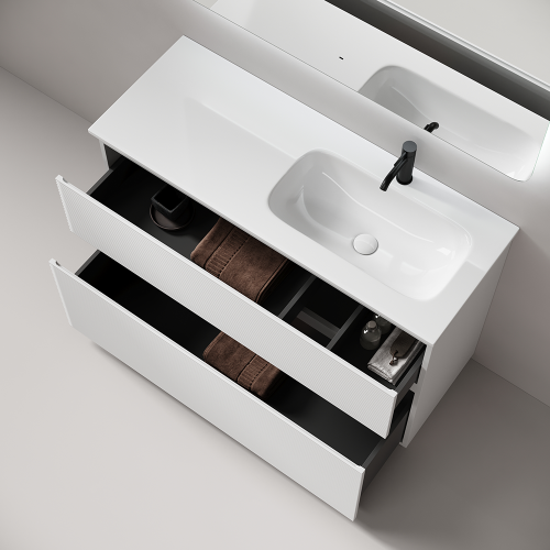 Тумба под раковину Sancos FOLK Floor FL120FRW 120х40 напольная цвет белый - фото 4