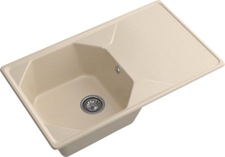 Кухонная мойка Granfest Unique U-840L кашемир 85х50 цвет бежевый поверхность матовая