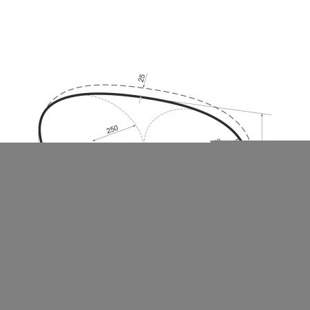 Зеркало с подсветкой Wellsee 7 Rays' Spectrum 172201530 90х50 подвесное