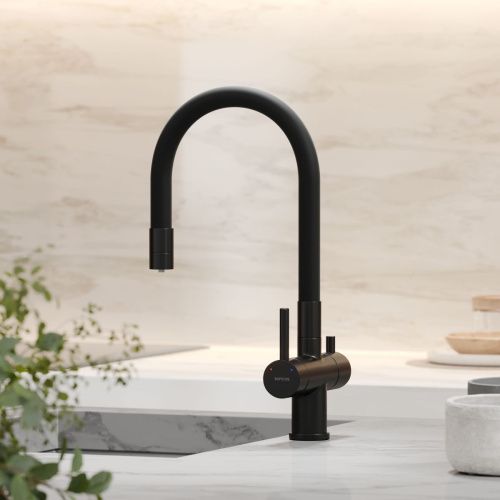 Смеситель для кухни Sancos Lucia SC4004MB на мойку черный - фото 3