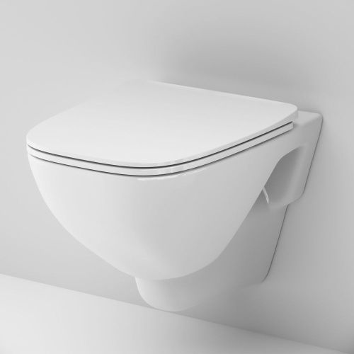 Унитаз подвесной Am.Pm X-Joy C851701SC белый с сиденьем микролифт безободковый каскадный смыв - фото 5