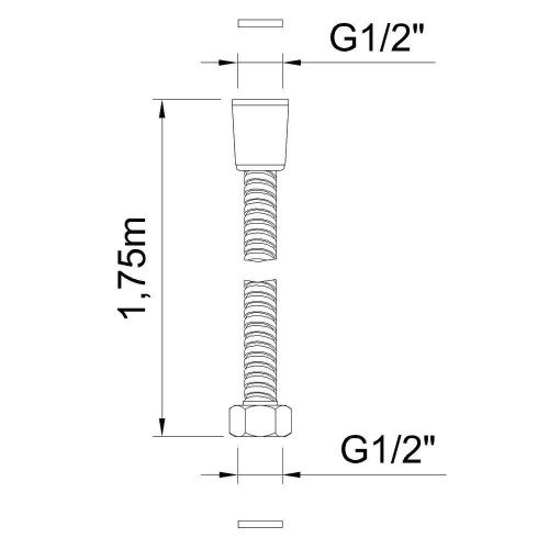 Душевой шланг Clever CLEVER 61973 золото - фото 2