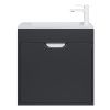 Тумба под раковину Uperwood Modul 2930205364 60х20 подвесная цвет черный