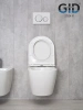 Унитаз подвесной Gid Convexo 62234Y белый с сиденьем микролифт безободковый смыв торнадо