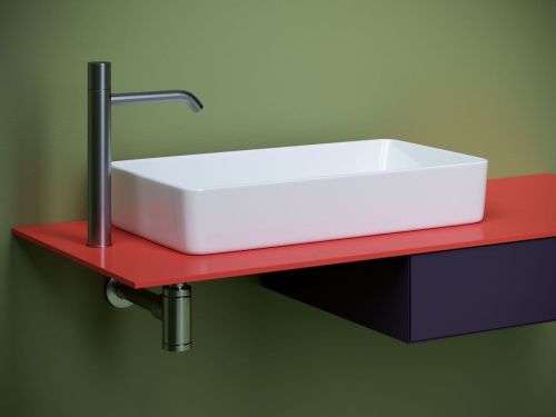 Раковина из сантехнического фарфора Ceramica Nova ELEMENT CN5048 60х30 накладная цвет белый без отверстий под смеситель - фото 3