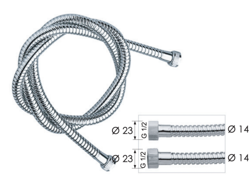 Душевой шланг Remer 333150 хром - фото 2