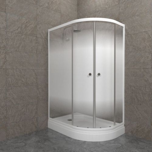 Душевой уголок Тритон Коралл Щ0000068949 120х80 стекло с рисунком профиль белый с поддоном - фото 5