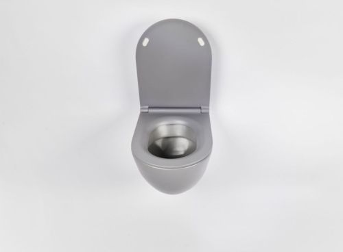 Чаша унитаза подвесная Galassia Dream 7334GM цвет серый без сиденья безободковая каскадный смыв - фото 4