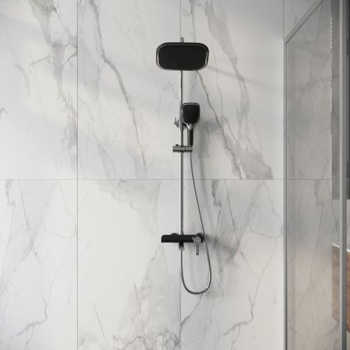 Душевая стойка Grossman Alba 500.K35.06.100/210 настенная цвет черный - фото 4