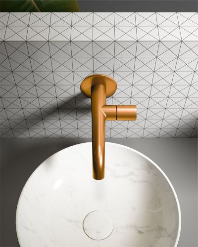 Смеситель для раковины AltroBagno Bilancia AltroBagnoBilancia010805BC встраиваемый в стену медь - фото 3