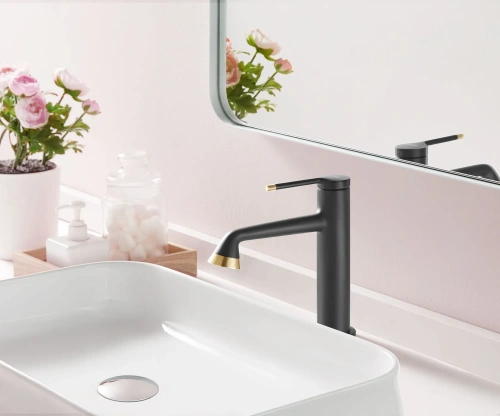 Смеситель Arrow AMP11855H на раковину черный - фото 2