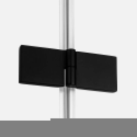 Душевая дверь New Trendy NEW RENOMA Black D-0197A 100х195 стекло прозрачное профиль черный