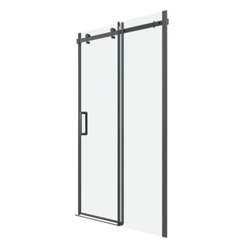 Душевая дверь Grossman Classic 100.K33.04.100.42.00 100х195 стекло прозрачное профиль графит - фото 2