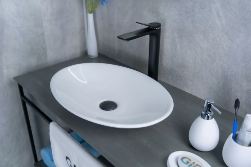 Раковина керамическая Gid Lago 51110 50х40 накладная цвет белый без отверстий под смеситель - фото 2