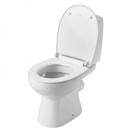 Унитаз-компакт напольный с бачком Santek Цезарь 1WH302415 белый с сиденьем микролифт душевой смыв - фото 2