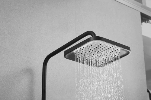 Душевая стойка Shevanik S9736H настенная цвет черный - фото 5