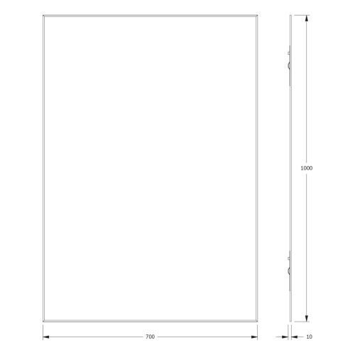 Зеркало Evoform Standard BY 0233 70х100 подвесное - фото 2