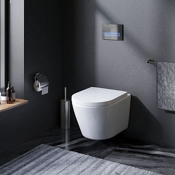 Унитаз подвесной Am.Pm Sense C741701SC белый с сиденьем микролифт безободковый каскадный смыв