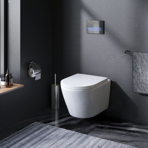 Унитаз подвесной Am.Pm Sense C741701SC белый с сиденьем микролифт безободковый каскадный смыв