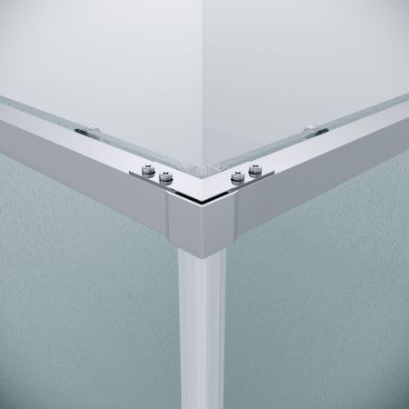 Душевая дверь Grossman Galaxy 1/2.K33.01.12.10.02 120х195 стекло текстурное профиль хром