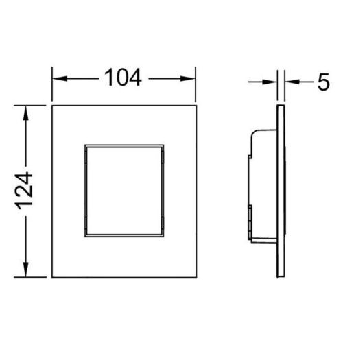 Клавиша смыва механическая Tece TECEnow 9242407 цвет белый - фото 2