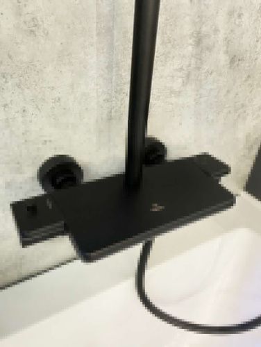 Душевая стойка AltroBagno Lamberto AltroBagnoLamberto030418MB настенная цвет черный - фото 3