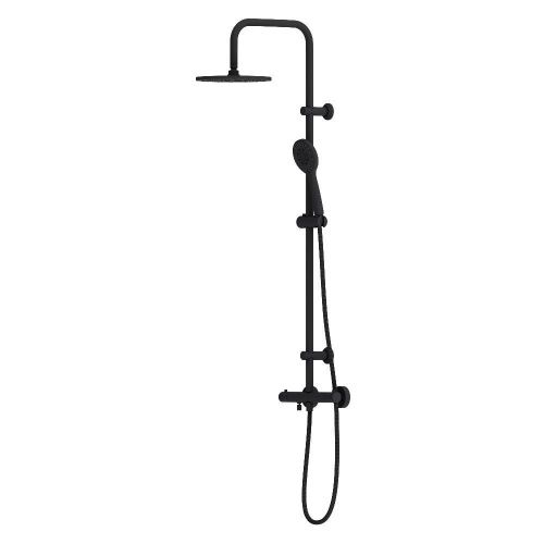 Душевая стойка Dorff Futura D0710522 настенная цвет черный с термостатом - фото 2