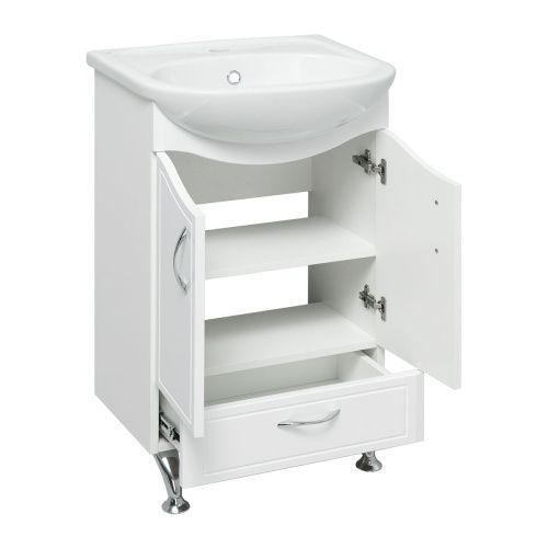 Тумба под раковину Runo Севилья 00000000791 60х30 напольная цвет белый - фото 2
