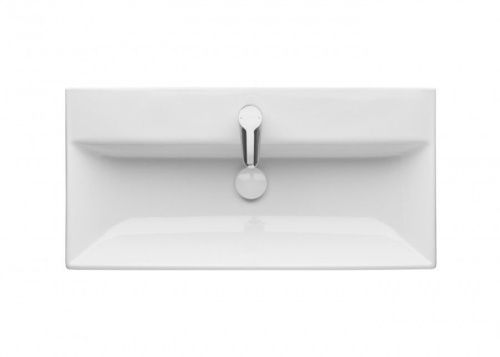 Раковина из сантехнического фарфора Roca Oleta 73274C500Y 80х40 накладная цвет белый - фото 2
