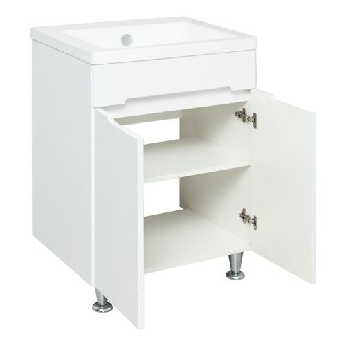 Тумба под раковину Runo Парма 00-00001038 60х40 напольная цвет белый - фото 2