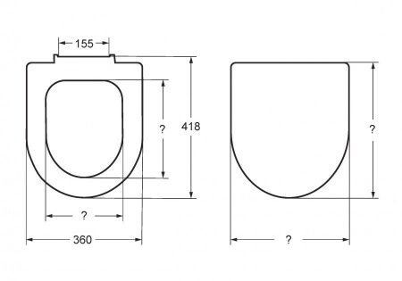 Крышка сиденье для унитаза Jika Era 8985350000639